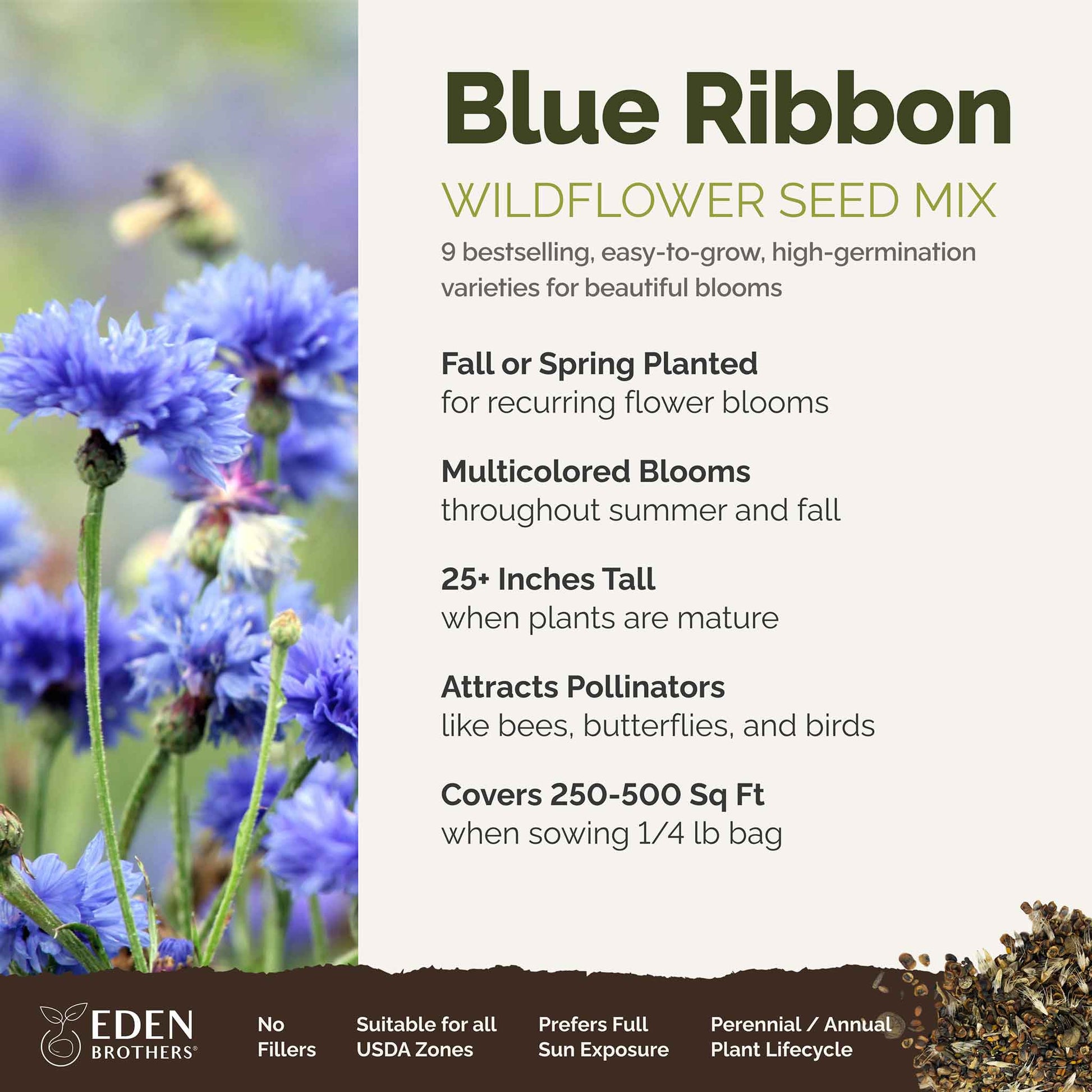 blue flower seed mix Bulk Blue Flower Seed Mix
