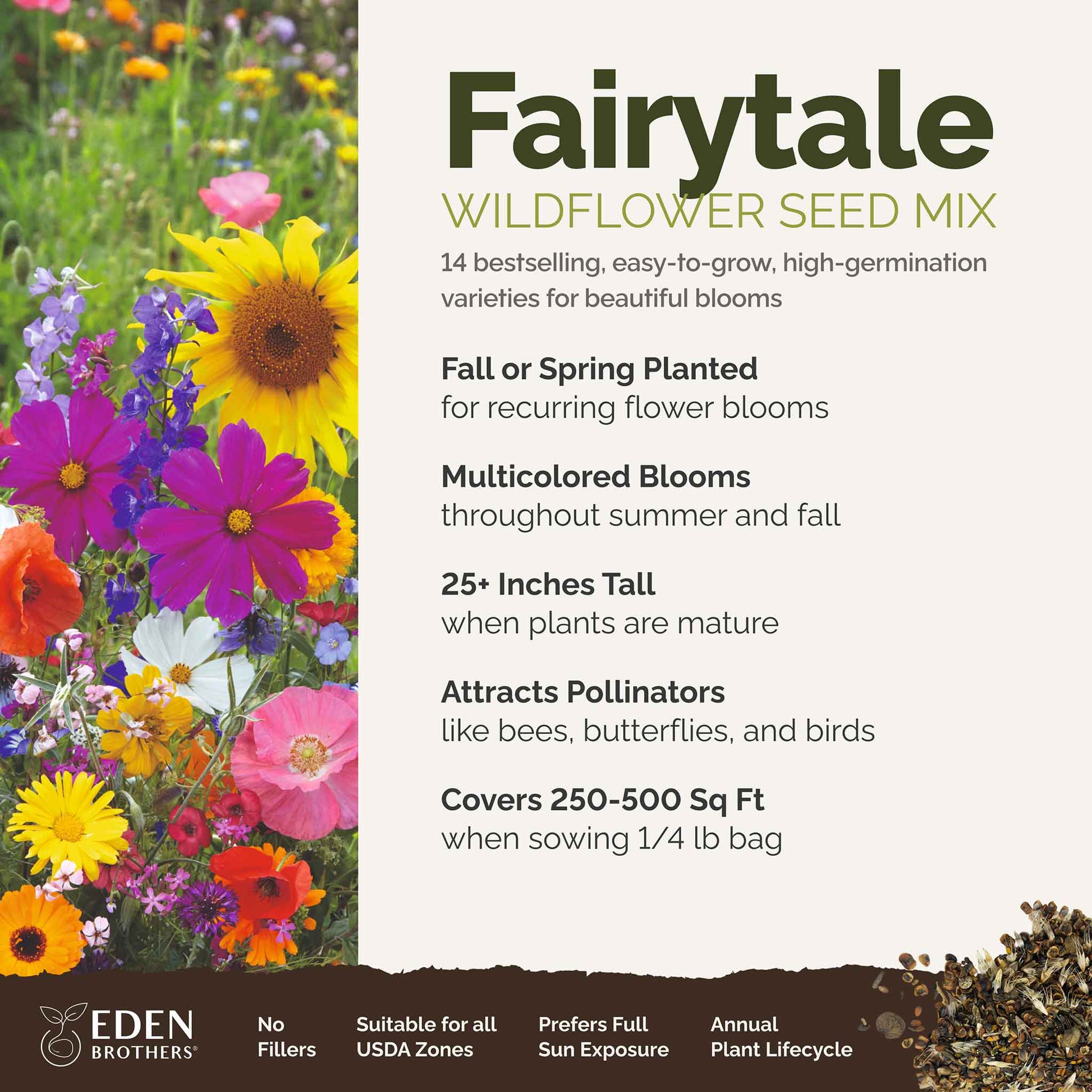 mystical flower seeds Bulk Fairytale Flower Seed Mix