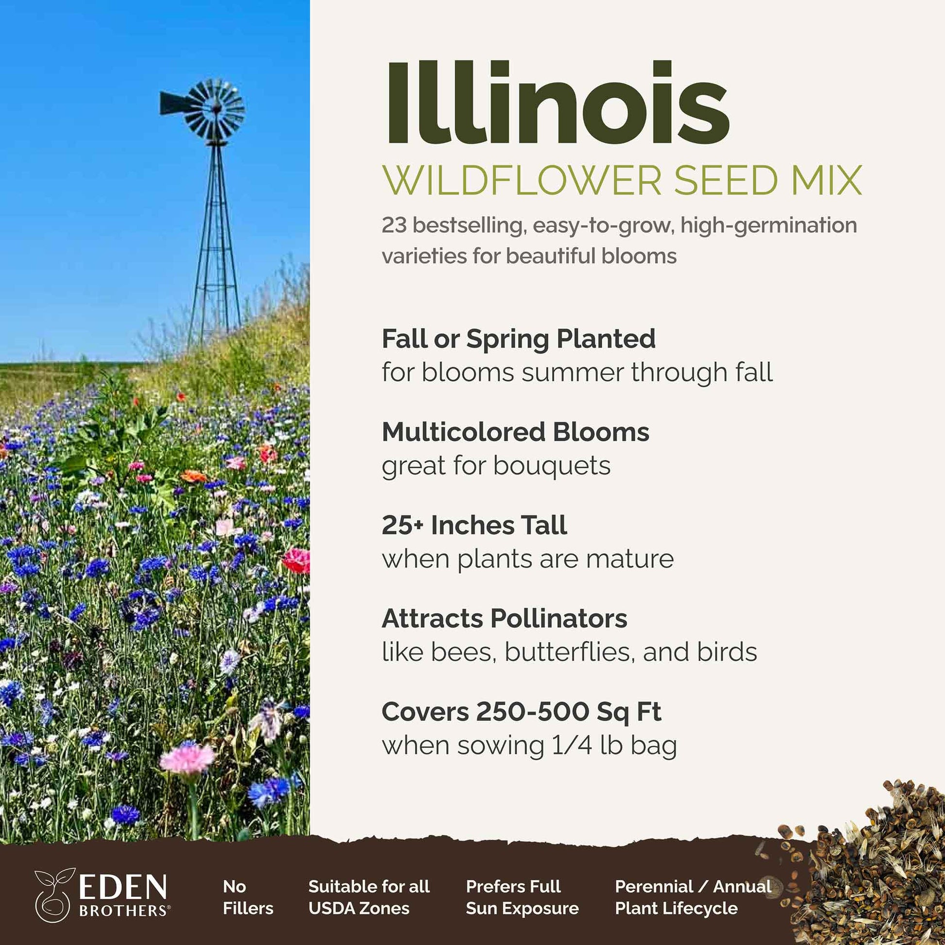 illinois wild flower seeds Illinois Wildflower Seed Mix