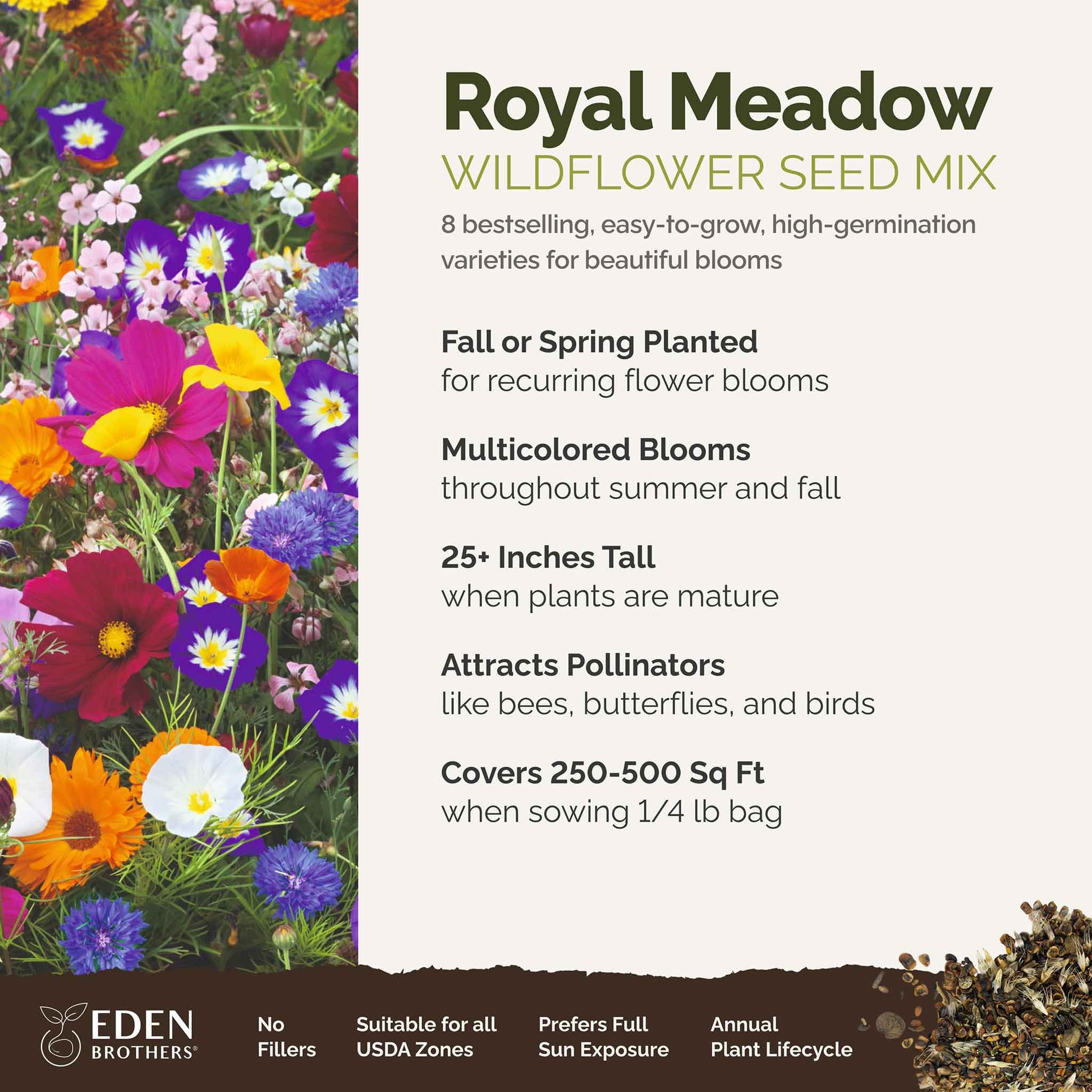 pennington flower seeds Bulk Royal Meadow Flower Seed Mix